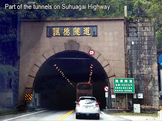 NAN YA waterproof membrane is durable. 
Part of the tunnels on Suhuagai Highway