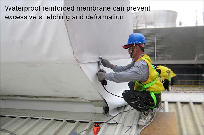 Waterproof reinforced membrane:
Excellent physical properties, effective waterproof