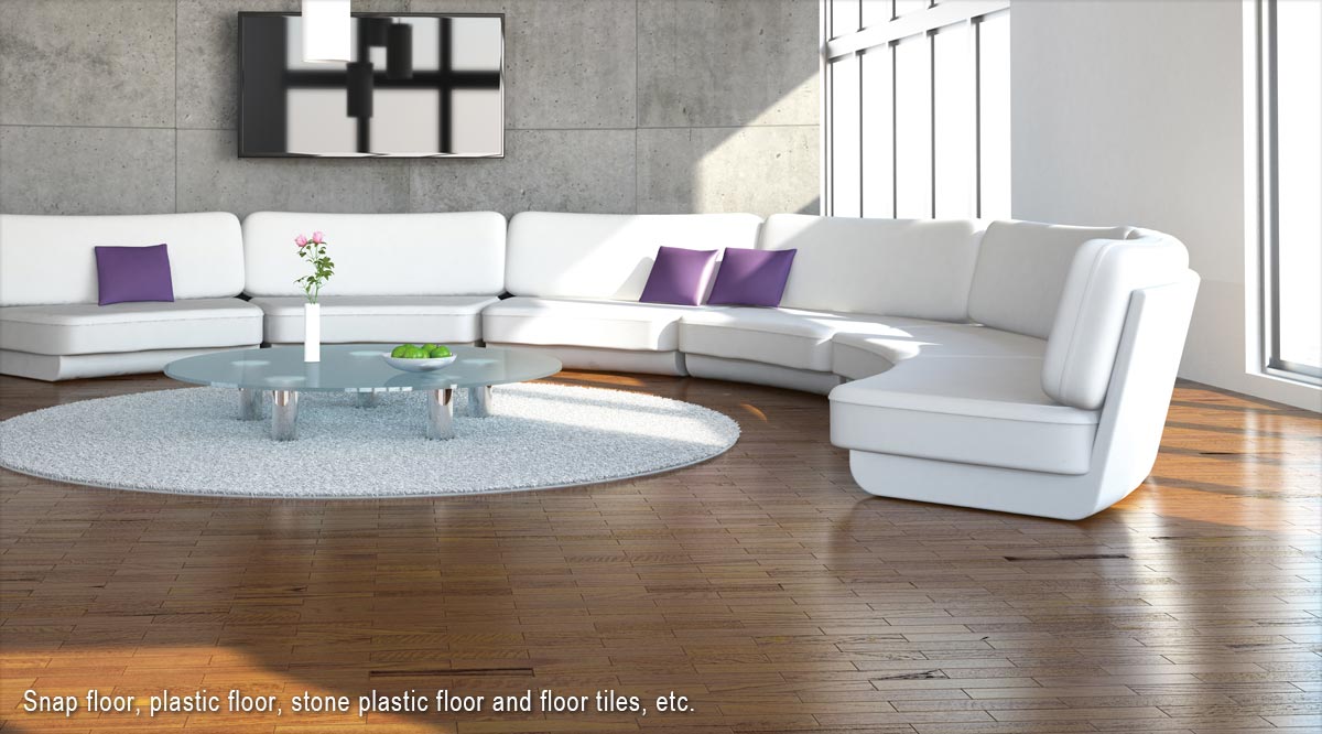For interior floor decoration