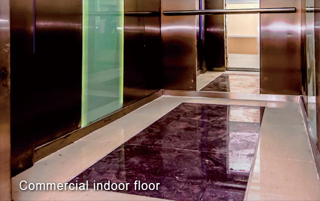 Commercial indoor floor